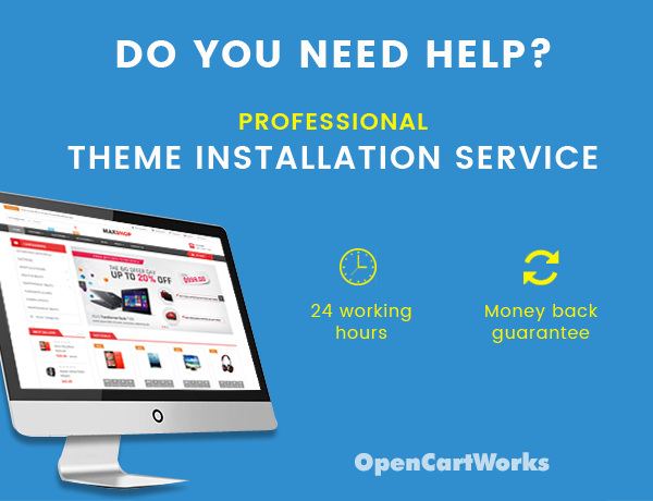 OpenCart Theme Installation Services