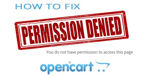 permission denied opencart